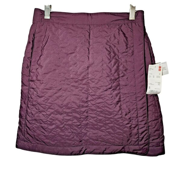 Uniqlo Dresses & Skirts - Uniqlo Women’s Warm Lined Quilted Skirt Wine Purple Polyester Small S NWT‎